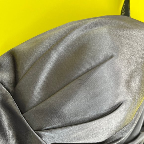 Bill Levkoff Style 188 in Charmeuse Strapless Formal Dress, Pewter #457, Size 0 - Picture 9 of 16